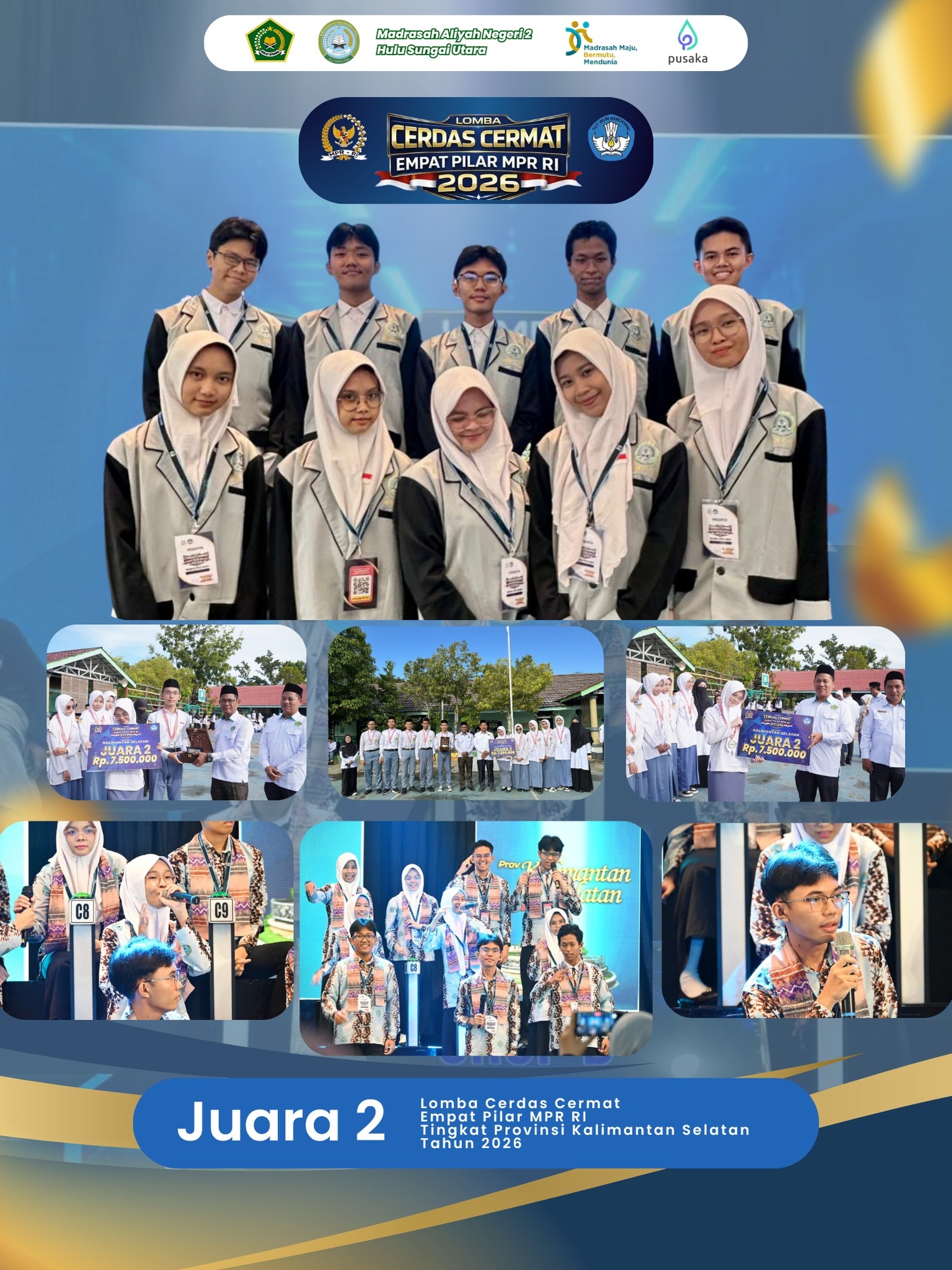 Juara 2 LCC 4 Pilar MPR RI 2026